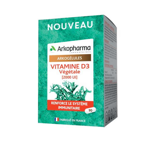 Arkogélules® Vitamine D3 Végétale 90
